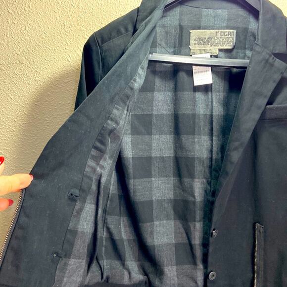 NWT I’OGAN Women Black Cropped Moto Blazer/Jacket from Barney’s New York Size XS - Picture 9 of 15